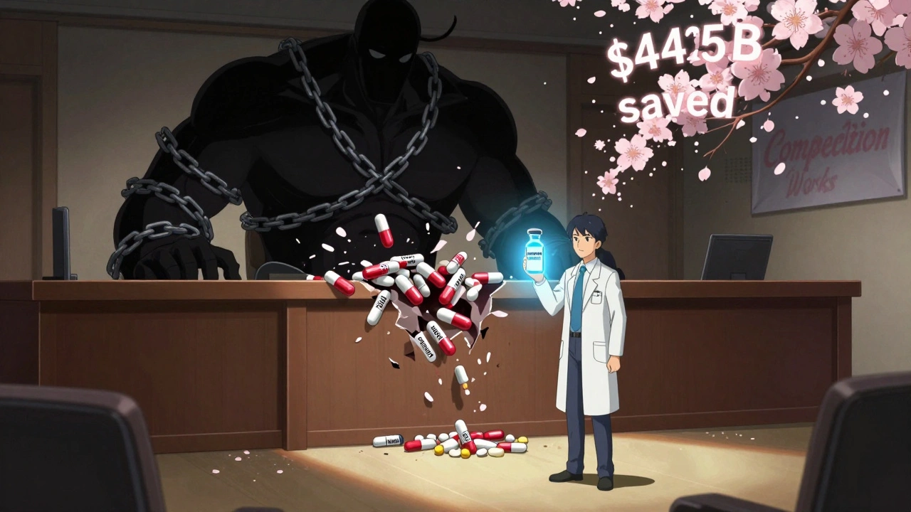 Corporate patent chains breaking under a wave of FDA-approved generic pills and biosimilars.