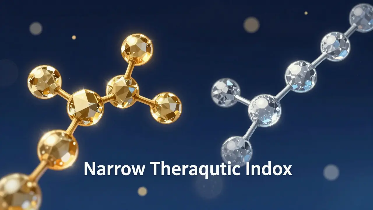 Abstract comparison of two different molecular drug structures in anime style